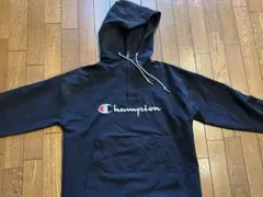 Champion ブラック フード付きジャケット M