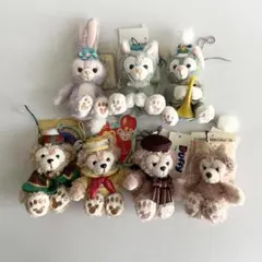 ダッフィー・シェリーメイ・ステラルー・ジェラトーニ★ぬいば・ストラップ・７体