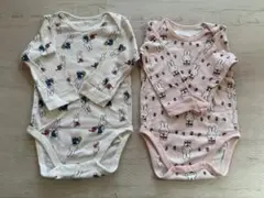 UNIQLO 『ちいさなうさこちゃん／ミッフィー』 ボディスーツ80 長袖2枚