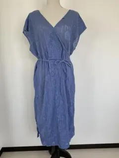 新品♪ｃｏｅｎレースカシュクールワンピース　コバルトブルー　F