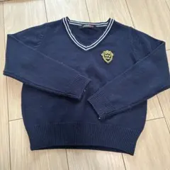 JENNI love ネイビー Vネックセーター