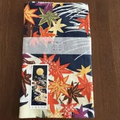 【未使用品】紅葉模様の手ぬぐい 100%綿