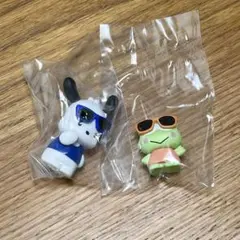 はぴだんぶい　グラサンばちばちフィギュア　ポチャッコ　けろっぴ