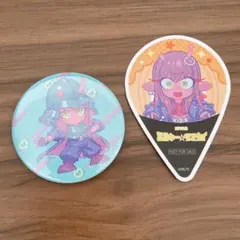 ミルキーサブウェイ　アカネ　ステッカー・缶バッジセット