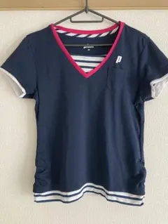 prince テニス Tシャツ L ネイビー