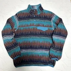 FA17 patagonia パタゴニア スナップT フリース ミネハハ柄 S
