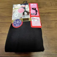 しまむら FIBER HEAT 240デニール相当 タイツ M-L 裏毛布タイツのサムネイル