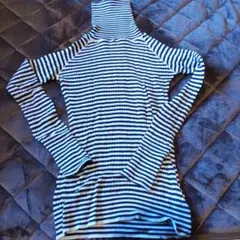 ストライプタートルネックセーター Sサイズ