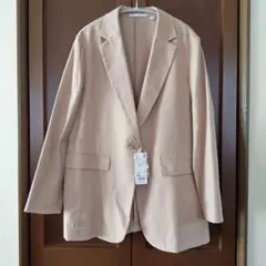 ユニクロ　ベージュ テーラードジャケット XXL