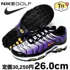 ナイキ エアマックス プラス ゴルフ パープル ブラック オレンジ 26.0