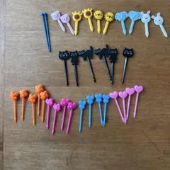 動物・ハートモチーフ お弁当ピック 大量セットのサムネイル