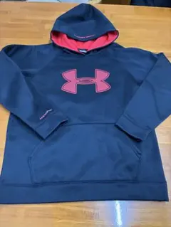 Under Armour YXL ネイビー/レッド パーカー