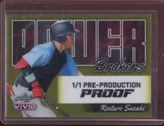 1/1 2024 Leaf Vivid Proof 佐々木麟太郎