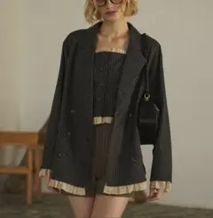 loin nuit フリルレイヤードデザインジャケット