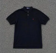 Polo by Ralph Lauren ポロシャツ ブラック レッド刺繍 - メルカリ
