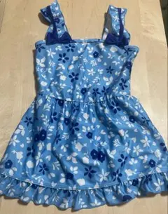 女の子用 ワンピース水着 花柄 フリル