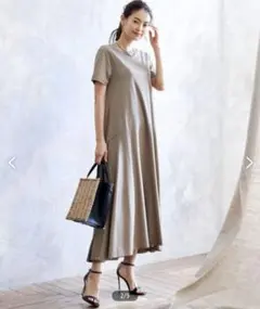 美品】25SS ICB 接触冷感ドルマンスリーブ ワンピース 4 ネイビー