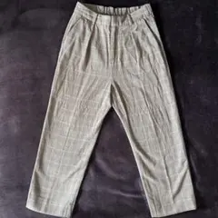 FREAK’S STORE チェック柄テーパードスラックス