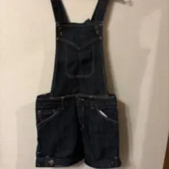 アロー　ダークデニム サロペットショーツのサムネイル