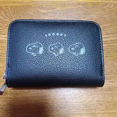 スヌーピー 黒 財布