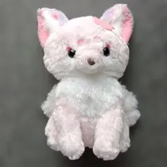 ちょコンとキツネ九尾花夜行JB いちごだいふく 28cm ピンク ぬいぐるみ