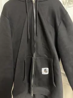 Carhartt ブラック フルジップ パーカー