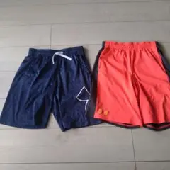 Under Armour ハーフパンツ ネイビー/オレンジ