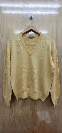 90s　Giorgio Armani イエロー Vネックセーター