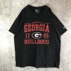 Y3916古着　Tシャツ 黒　ラッセルアスレチック　90s Y2K