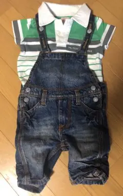 OIL CLOTHING SERVICE　ポロシャツとオーバーオール