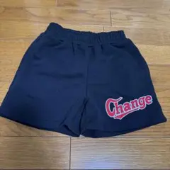 キッズパンツ　Changeロゴ入りハーフパンツ 120cm