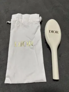 Dior ヘアブラシ ホワイト ポーチ付き