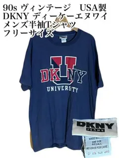 【古着】 90sUSA製 DKNYディーケーエヌワイ　メンズ半袖Tシャツ　フリーのサムネイル