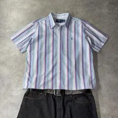 Ralph Lauren ラルフローレン 半袖チェックシャツ 短丈 cboy - メルカリ