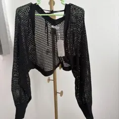 efforia メッシュボレロカーディガン ブラック Mのサムネイル