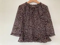 【美品】レリアン　フリルが可愛いブラウス　Leilian