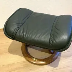 【美品】EKORNES エコーネス オットマン スツール ダークグリーン