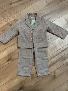 フォーマルスーツ 100cm チェック柄