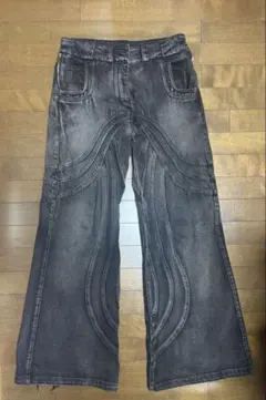 NO/FAITH STUDIOS FLARED DENIM 001 BLACK - メルカリ