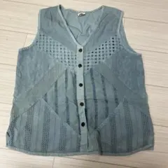 インド製 古着 ベスト フリーサイズ 綿