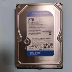 【新古品使用時間10時間以内】HDD 2TB 3.5インチ