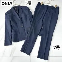 ONLY SOLOTEX スーツ セットアップ ネイビーチェック 5号 7号のサムネイル