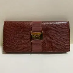 ☆開店セール☆ 新品未使用 美品 WAKO レザー リザードエンボス 長財布 