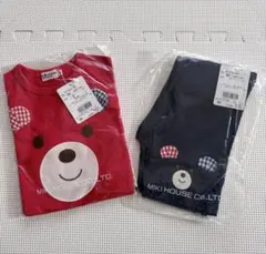 新品　ミキハウス　ホットビスケッツ　Tシャツパンツセット　80