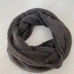 【軽量】　スヌード　マフラー　薄手　軽い　茶色　メンズ　レディース