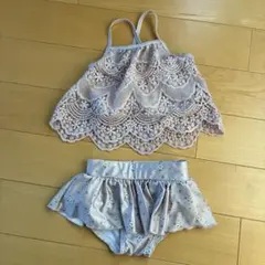 ベビー水着セット 90cm ベージュ　セパレート