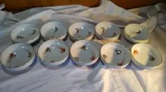 y*k様 （A50）有田焼 小鉢 10客セット 海老柄 寿 お正月 金彩