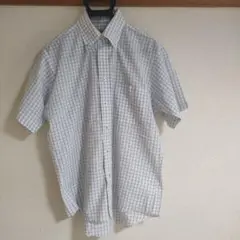 チェック柄 半袖ワイシャツ