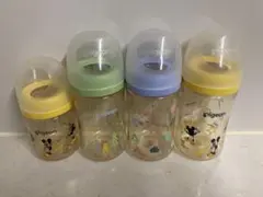 ピジョン母乳実感 プラスチック製哺乳瓶 4本セット(ミッキー2本)