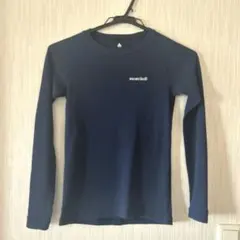 モンベル150ジオラインMWアンダーシャツキッズ　ネイビー